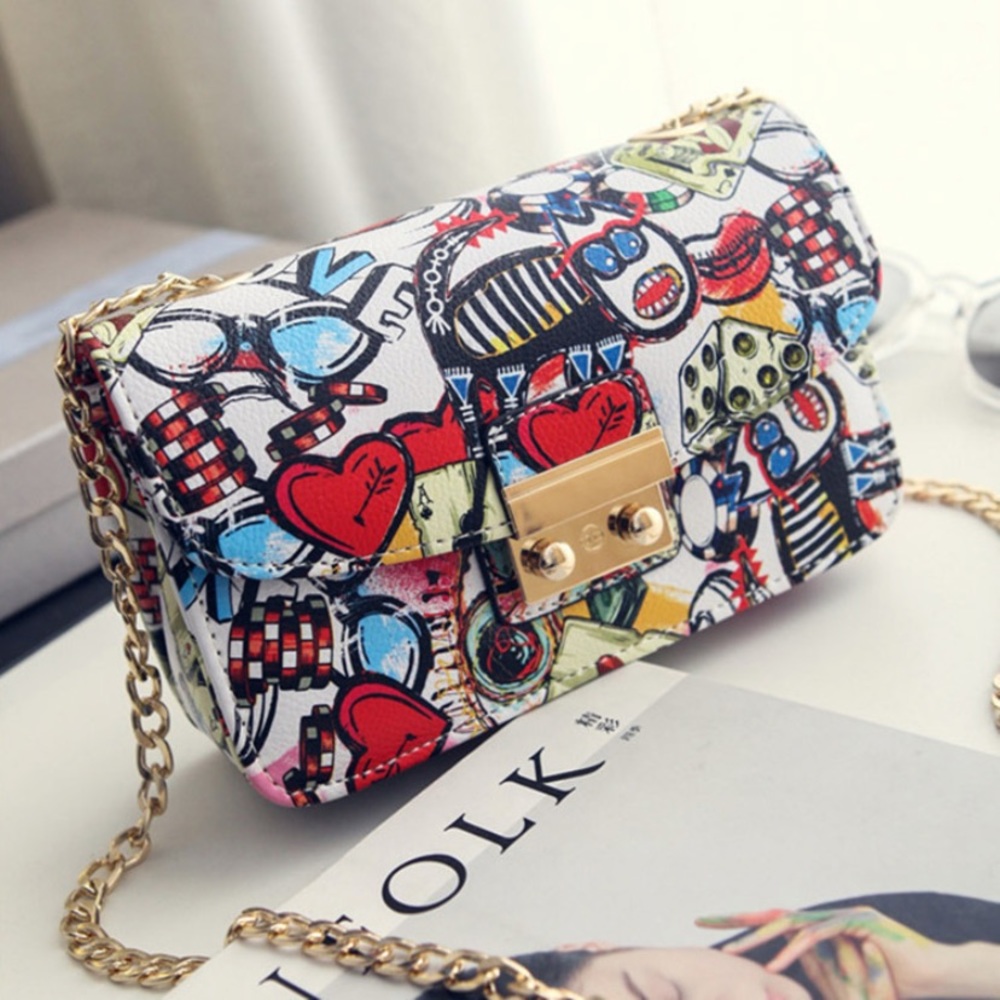 Graffiti crossbody bag